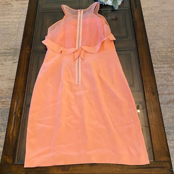 Rebecca Taylor Silk Dress Peach Colored Size 0 - Picture 12 of 13